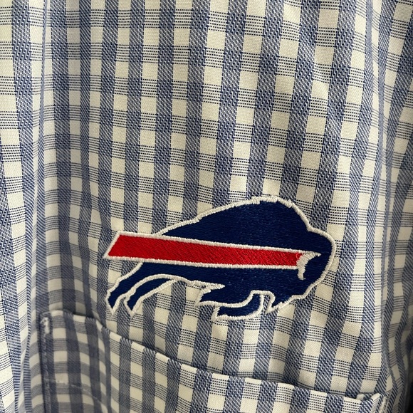 NWT Antigua® Buffalo Bills Structure Button Down Dress Shirt - Picture 3 of 7